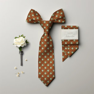 William Morris Floral Golden Star Men's Neck Tie