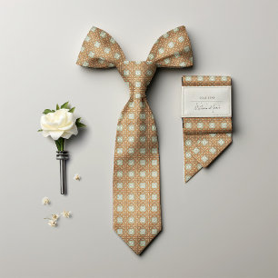 William Morris Floral Golden Star Men's Neck Tie