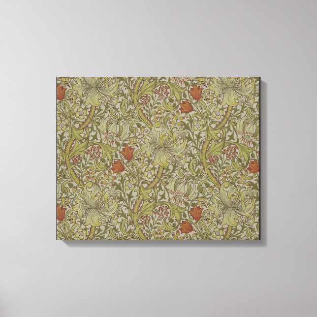 William Morris Floral lily willow art print design (Front)