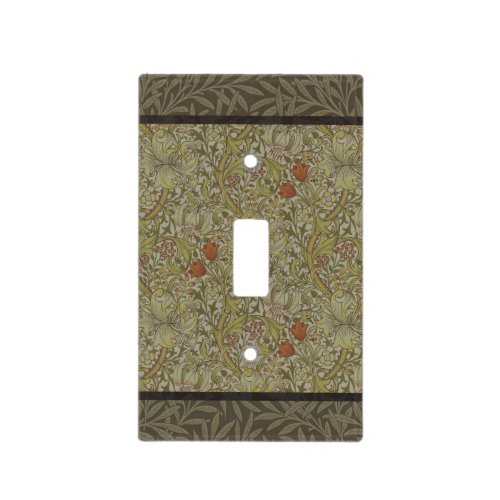 William Morris Floral lily willow art print design Light Switch Cover