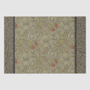 William Morris Floral lily willow art print design Tissue Paper