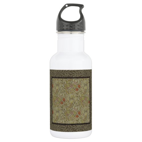 William Morris Floral lily willow art print design Water Bottle