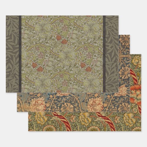 William Morris Floral lily willow art print design Wrapping Paper Sheets