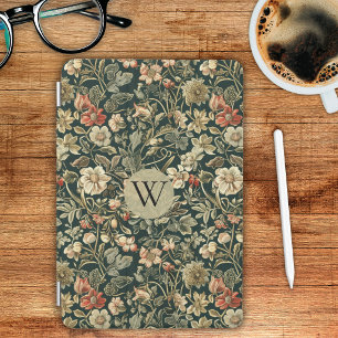William Morris Floral Monogram iPad Mini Cover