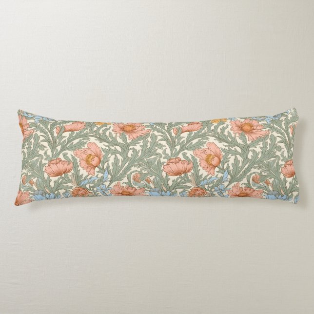William Morris,Floral pattern,Arts and Crafts move Body Pillow (Front)