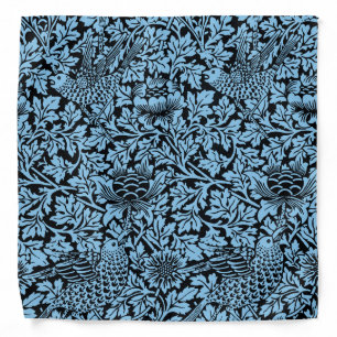 William Morris Floral Pattern Bird Anenome Bandana
