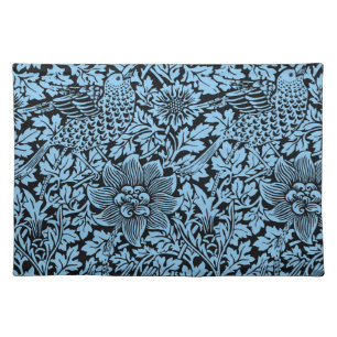 William Morris Floral Pattern Bird Anenome Placemat