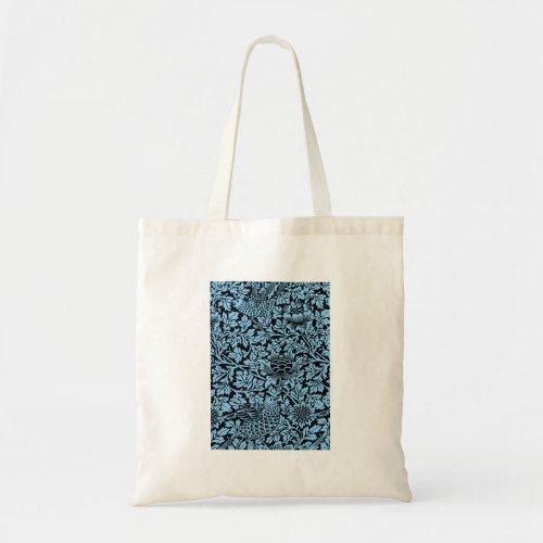 William Morris Floral Pattern Bird Anenome Tote Bag