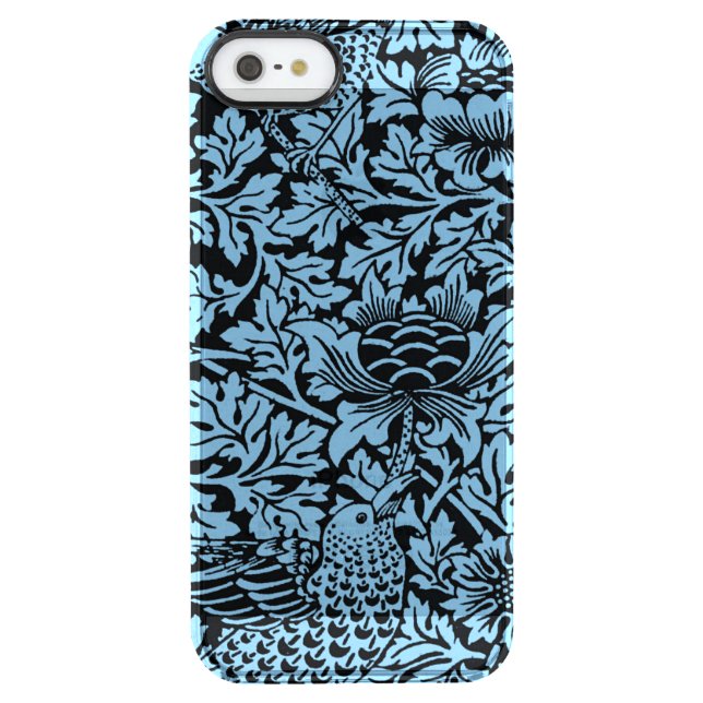 William Morris Floral Pattern Bird Anenome Uncommon iPhone Case (Back)