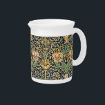 William Morris Floral Pattern Gold Turquoise Red Beverage Pitcher<br><div class="desc">William Morris Floral Pattern Gold Turquoise Red Beverage Pitcher - This product is decorated with a gorgeous William-Morris-Pattern that features a beautiful blend of colors.</div>
