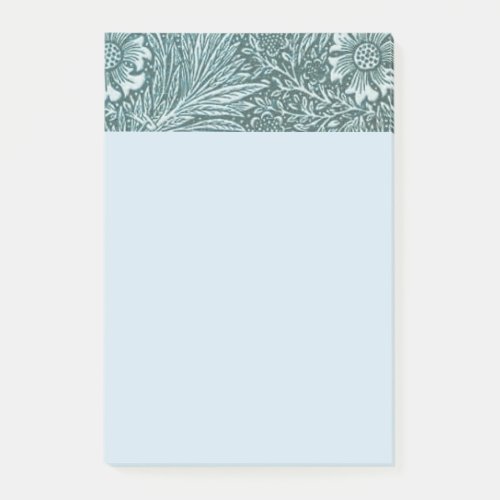 William MorrisfloralpatternGreenmetallicsilve Post_it Notes