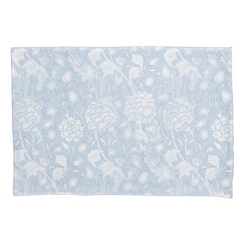 William Morris Floral Pattern in Blue Pillow Case