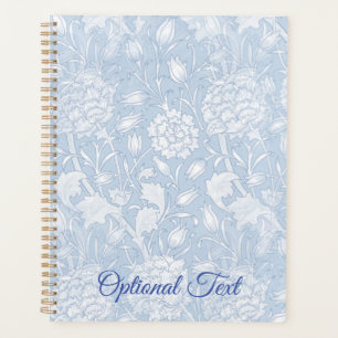 William Morris Floral Pattern in Blue Planner