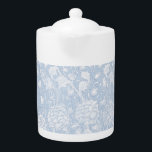 William Morris Floral Pattern in Blue  Teapot<br><div class="desc">Elegant blue  floral pattern inspired by and derived from the great William Morris. 

Customize as you wish.</div>