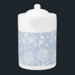 William Morris Floral Pattern in Blue  Teapot<br><div class="desc">Elegant blue  floral pattern inspired by and derived from the great William Morris. 

Customize as you wish.</div>