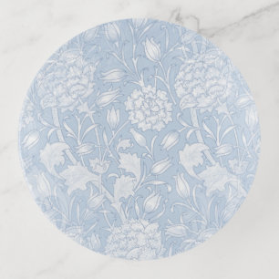 William Morris Floral Pattern in Blue Trinket Tray