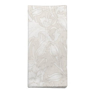 William Morris Floral Pattern in Sepia Cloth Napkin