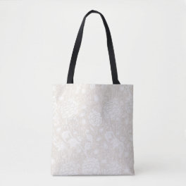 William Morris Floral Pattern in Sepia Tote Bag