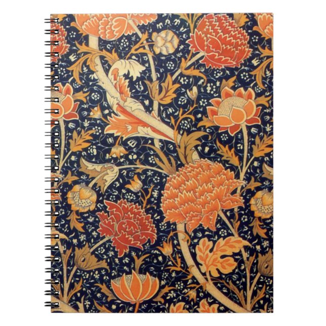William Morris Floral Pattern Photo Notebook (Front)