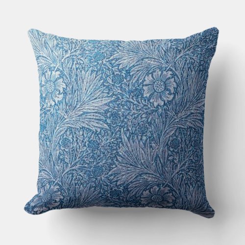 William Morris floral Pattern revamped vintage Throw Pillow