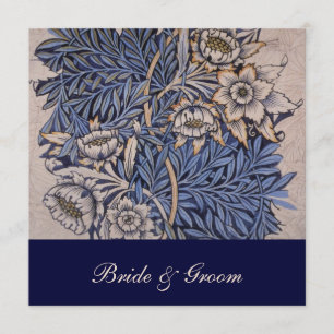 William Morris Floral Pattern Wedding Invitations