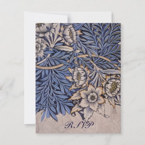 William Morris Floral Pattern Wedding Reply Cards