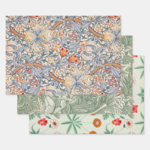 William Morris, Floral Pattern Wrapping Paper Sheets