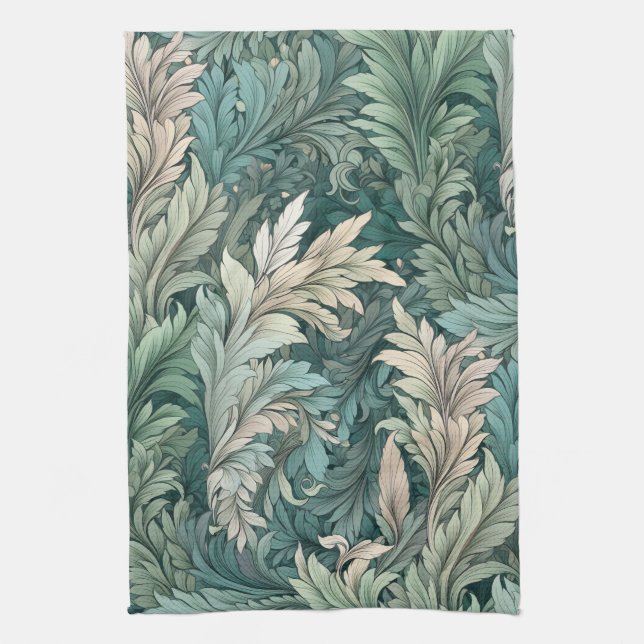 William Morris  Floral Patterned Kitchen Towel (Vertical)