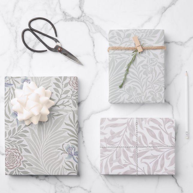 William Morris floral patterns Wrapping Paper Sheets (Front)