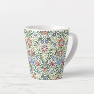 William Morris Floral Persian Vintage Pattern Latte Mug