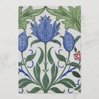 William Morris - Floral Wallpaper Design Invitation