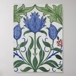 William Morris - Floral Wallpaper Design Poster