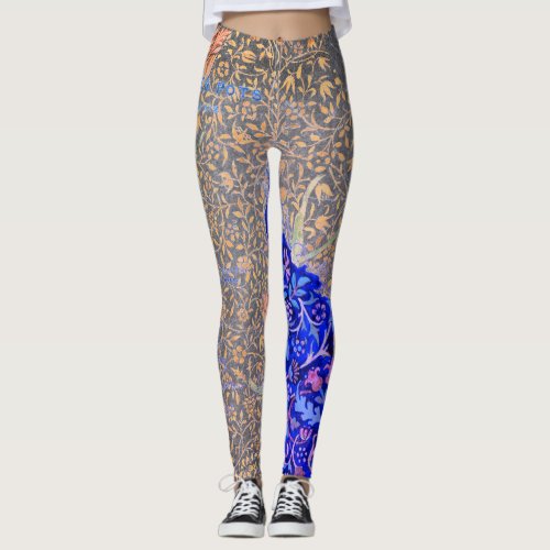 William Morris FLOWER DESIGN Leggings