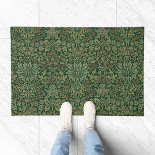William Morris Flower Garden-Greens Doormat