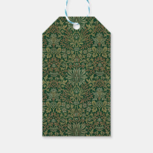 William Morris Flower Garden-Greens Gift Tags