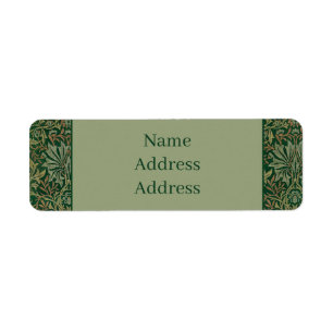 William Morris Flower Garden-Greens Label