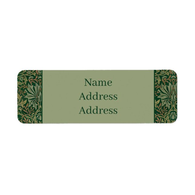 William Morris Flower Garden-Greens Label (Front)