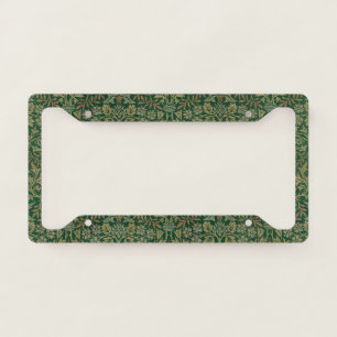 William Morris Flower Garden-Greens License Plate Frame