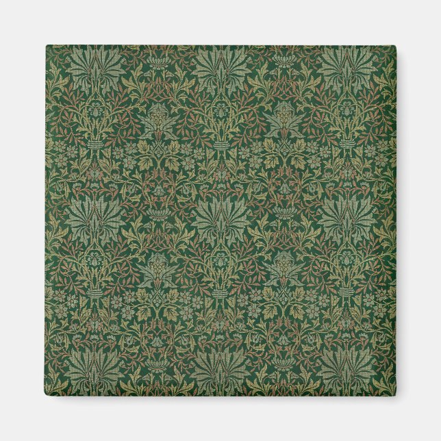 William Morris Flower Garden-Greens Magnet (Front)