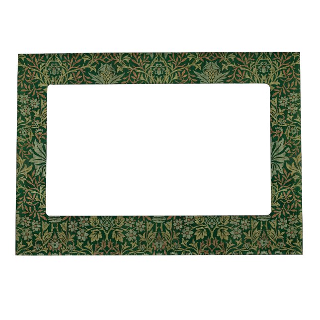 William Morris Flower Garden-Greens Magnetic Frame (Front)