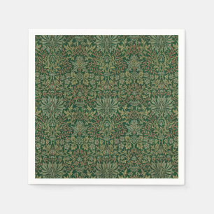 William Morris Flower Garden-Greens Napkins