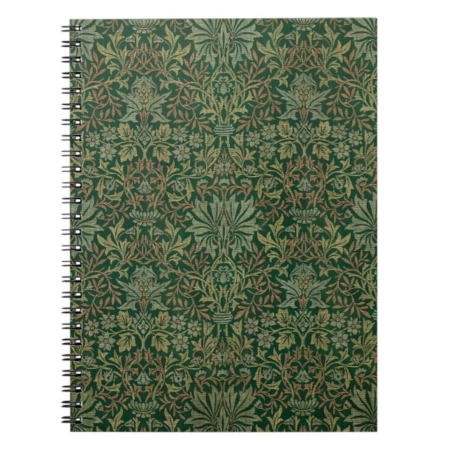 William Morris Flower Garden-Greens Notebook (Front)