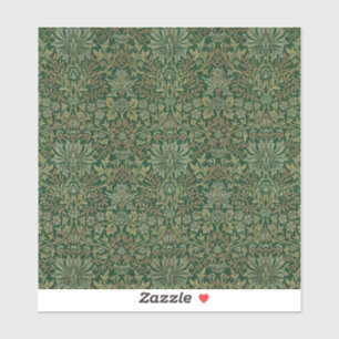 William Morris Flower Garden-Greens Sticker