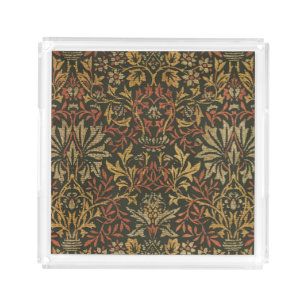William Morris Flower Garden Tapestry Acrylic Tray