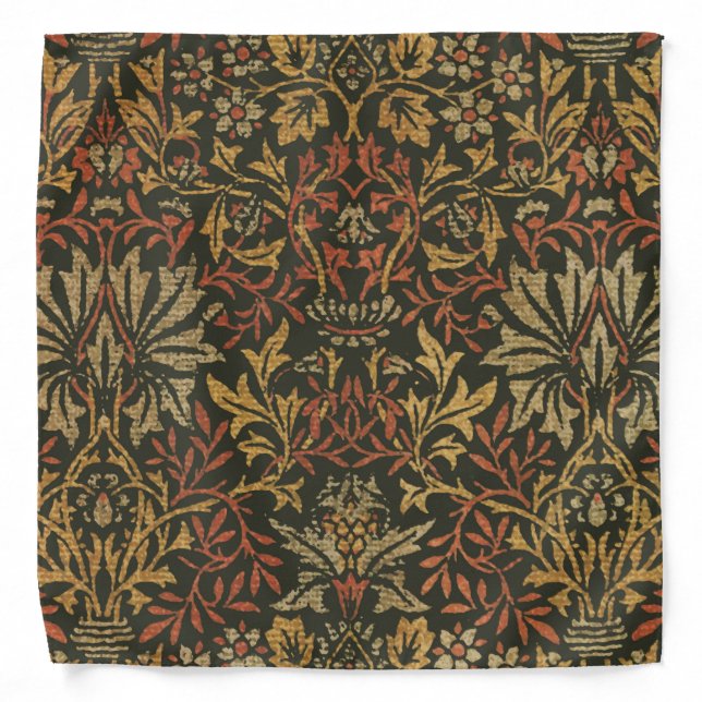 William Morris Flower Garden Tapestry Bandana (Front)