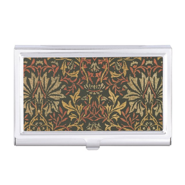 William Morris Flower Garden Tapestry Business Card Case (Front)