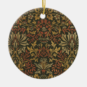 William Morris Flower Garden Tapestry Ceramic Ornament