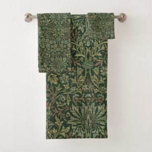 William Morris Flower Garden Tapestry Classic Bath Towel Set