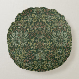 William Morris Flower Garden Tapestry Classic Round Pillow