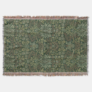 William Morris Flower Garden Tapestry Classic Throw Blanket